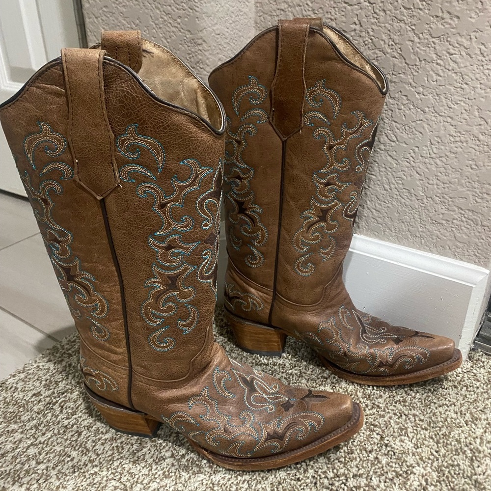Circle G Western Boots.  Worn once!  Like brand new.  Beautiful boots!